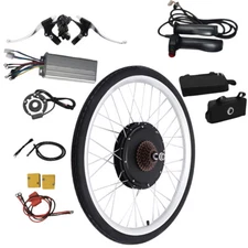 26" 48V Electric Bicycle Rear Wheel Ebike Hub Motor Conversion Kit 1000W