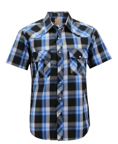 70s Rock Mount Rayon Gabardine Western Shirt L Pistachio Vintage