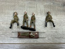 Vintage Elastolin Germany Composition WWI Toy Soldier Medic Infantry Figures