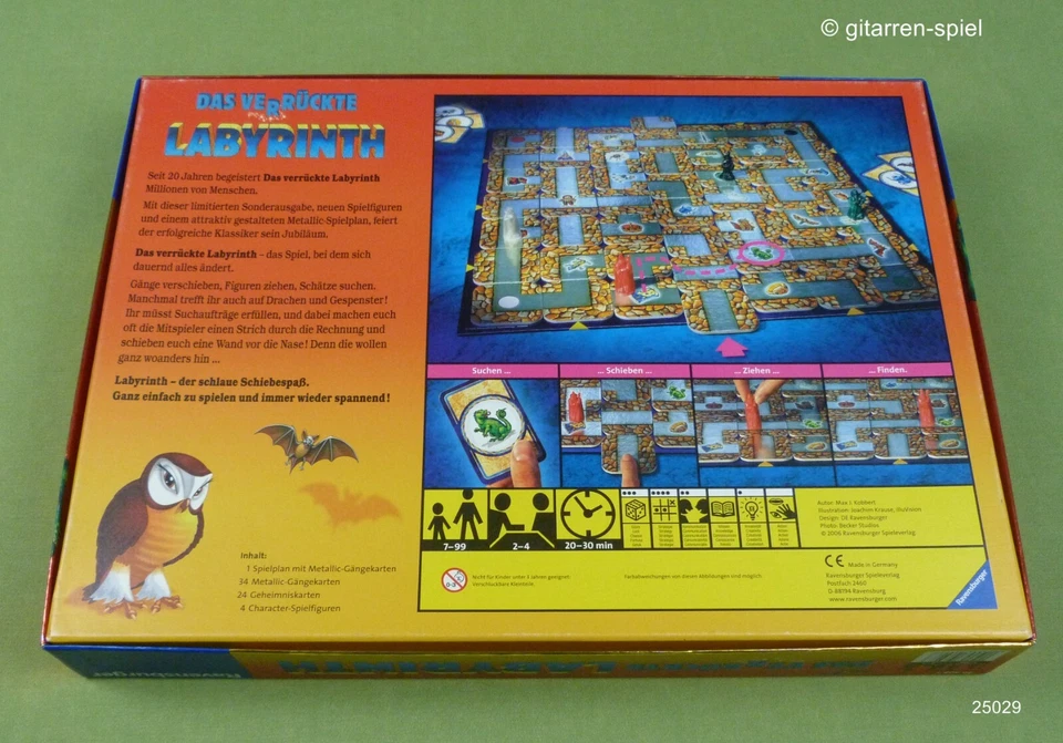 Das Verrückte Labyrinth - Komplett 1A Top! Metallic-Spielplan Ravensburger ©2006 - Bild 4 von 4