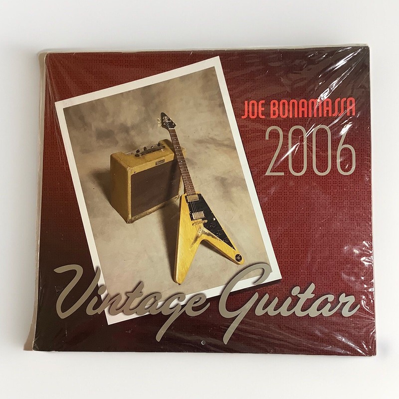 New In Package Sealed 2006 Joe Bonamassa Vintage Guitar Calendar, Gift, Rare
