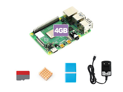 Raspberry Pi 4 Model B Starter Kit Micro SD Card Waveshare
