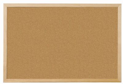 Q-Connect Korktafel Pinnwand Pinboard mit Holzrahmen, 60 x 40 cm
