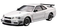 Aoshima 1/24 Nissan Mine's BNR34 Skyline GT-R 2002 Tuned Car No.34 Model Kit Neu