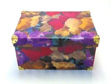 scrapbooking storage box floral print