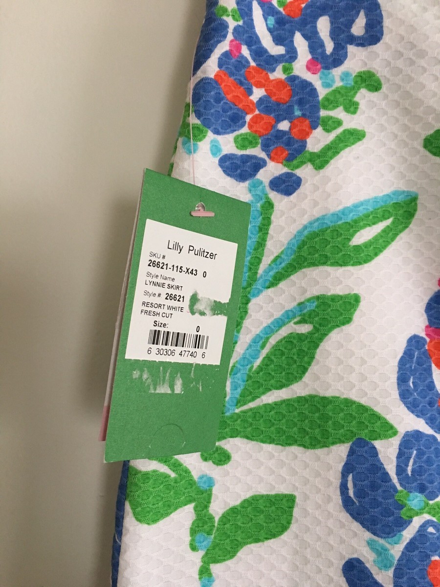Jupe Lilly Pulitzer Lynnie - Taille 0, Neuve Avec étiquettes (NWT), Imprimé Multicolore