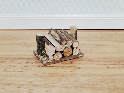 HALF SCALE Miniature Stack of Split Logs Wood Kindling for Firewood 1:24