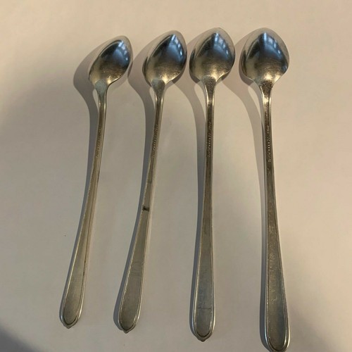 Ice Tea Spoons Prestige Plate Set Of Four - Picture 2 of 3