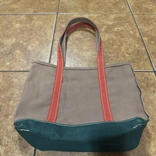 Vintage L.L. Bean Boat and Tote Bag RARE Colorway Made in USA colorblock
