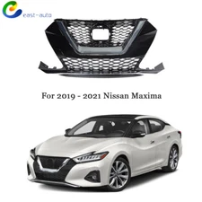 W/ Chrome Trim Assembly Front Bumper Grille For Nissan Maxima 4-Door 2019-2021
