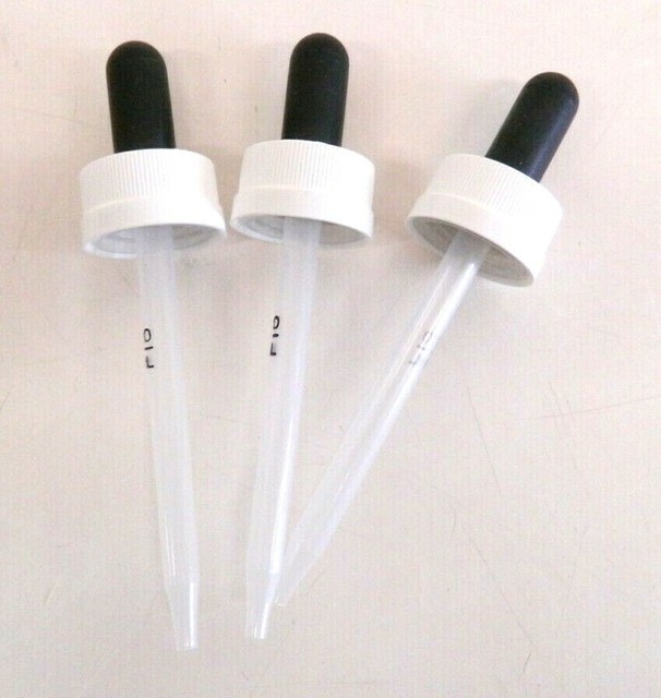 3X Bottle Medicine Dropper 1ml, Screw on Top Calibrated eBay
