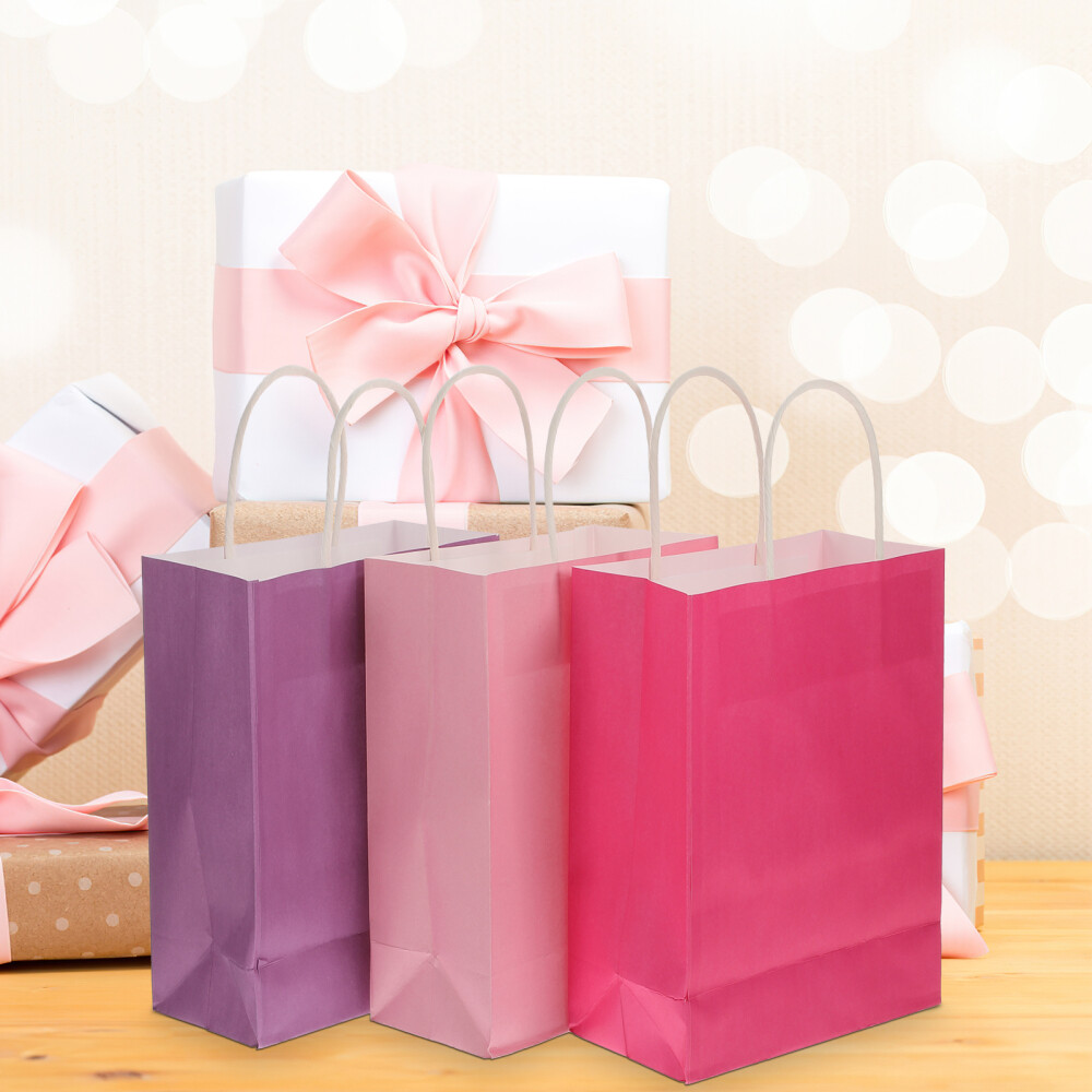 48 Pcs Paper Storage Bags Present Party Favor Colorful Tote for