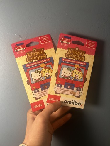 Animal Crossing Sanrio Collaboration Pack, 6 Amiibo Cards Each Pack-Bundle Of 2! - 第 1/2 張圖片