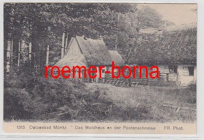 74594 Postcard Baltic Sea resort of Müritz the forest house on the post aisle around 1930