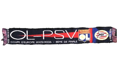Écharpe Ultra OL Olympique Lyonnais – Saison 2005-2006 Coupe D'Europe – Très Bon état
