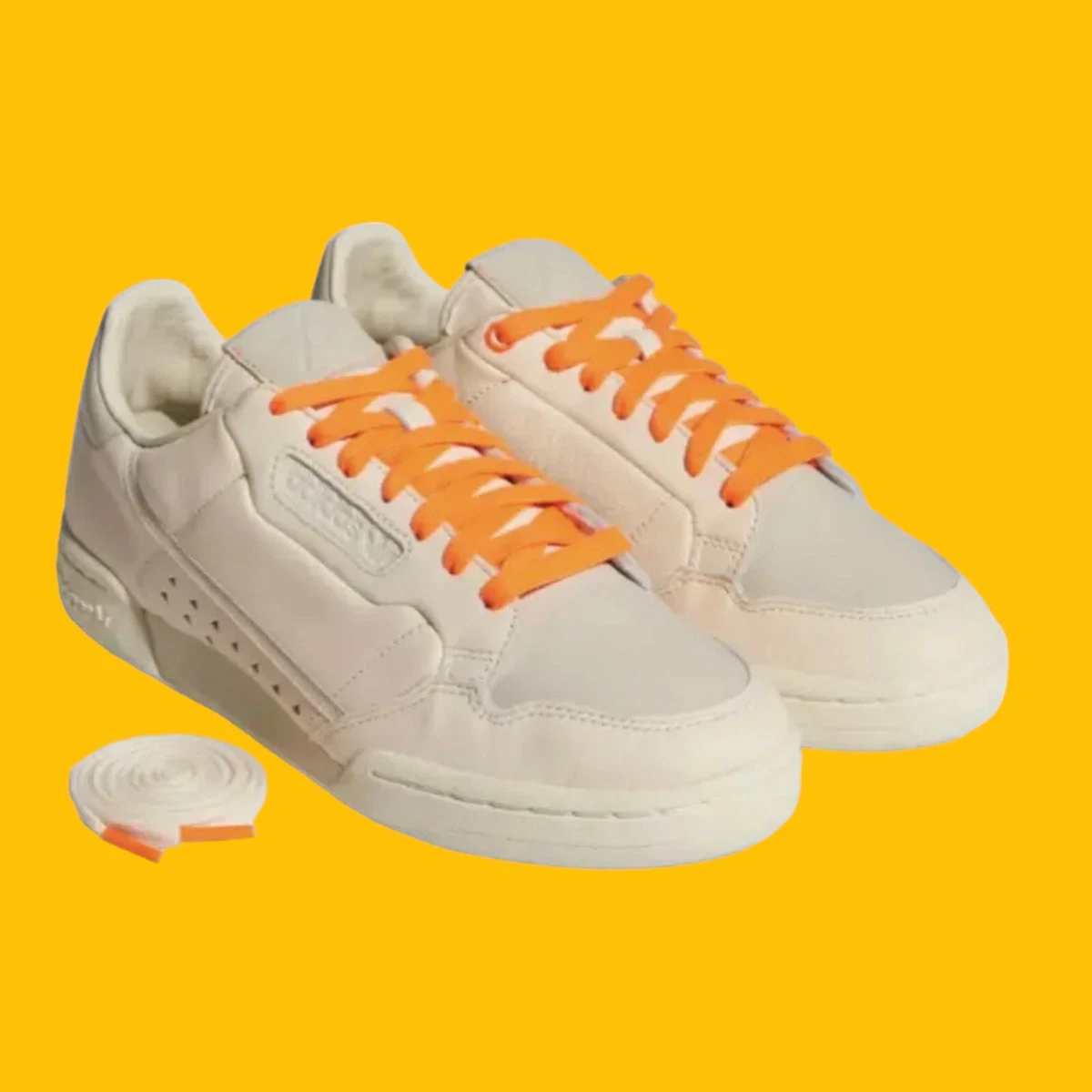 Adidas x Pharrell Williams Mens 7.5 M HU Continental 80 Ecru Tint