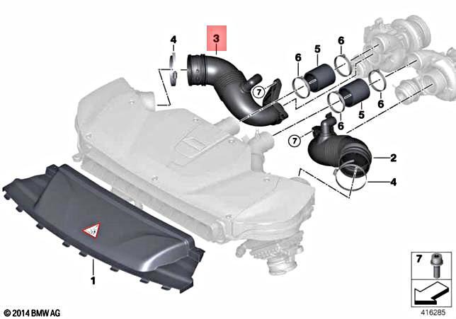 For BMW Genuine Engine Air Intake Hose 13717848381 | eBay