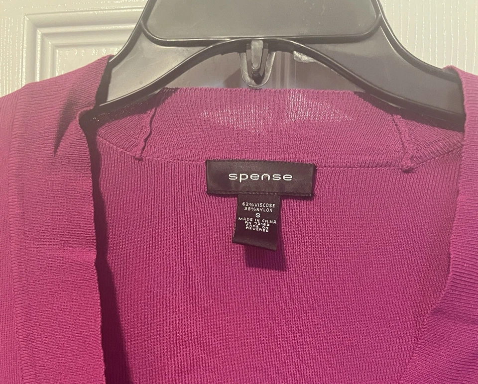 Suéter Spense Magenta Color Manga Larga Encogerse de hombros Pequeño Foto 3 de 3