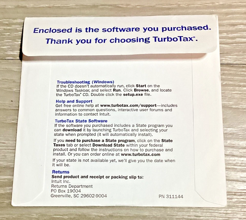 2007 TurboTax Deluxe Federal + State Maximize Deductions CD Disc Only Back Taxes - Image 3 of 3