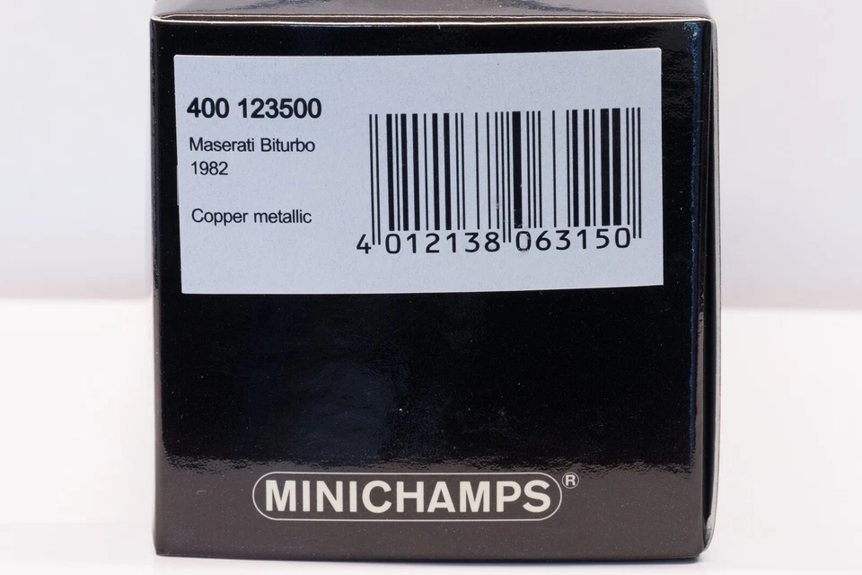 MINICHAMPS 1/43 - 400 123500 MASERATI BITURBO 1982 COPPER METALLIC - Immagine 3 di 3