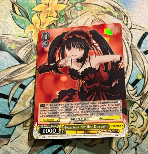 Weiss Schwarz Date A Live Vol.2- Fearless Smile, Kurumi (RR) Near Mint English