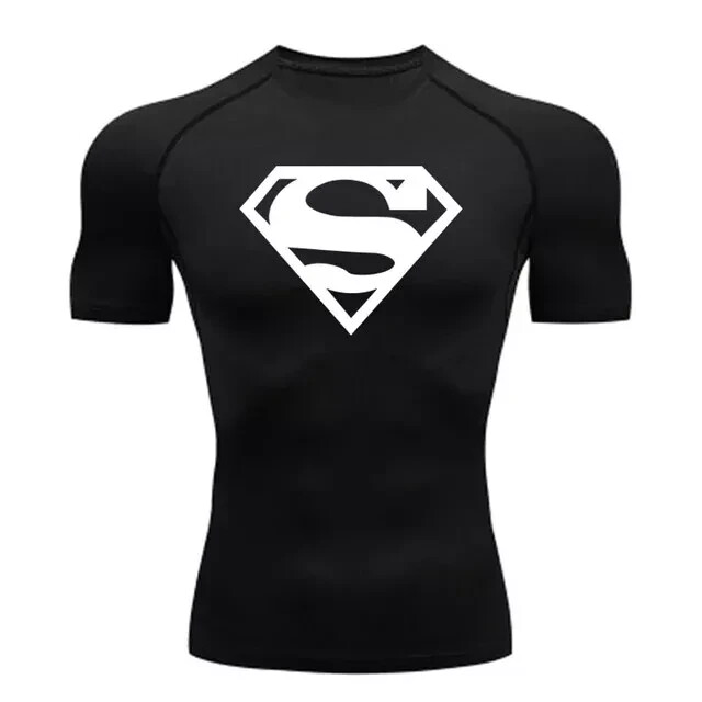 Superman Compression Top SHADOW SUPERMAN COMPRESSION TEE – RED EDITION