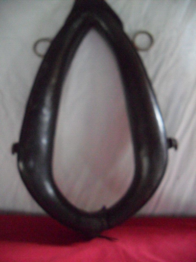 Collier De Traction Anglais Pour Cheval / Poney / âne – Cuir Noir, Occasion