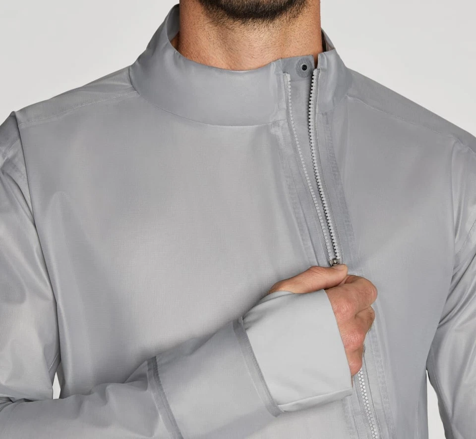 HOKA ONE ONE Performance Shield Running Jacket Gray Lunar Rock Sz Medium 1120615 - Image 2 of 3