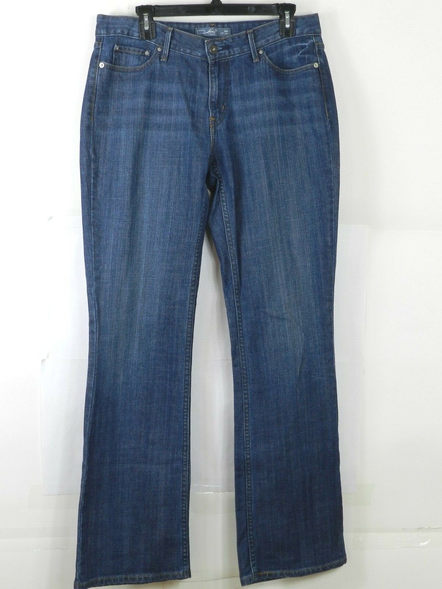 Levi's 553 Mid Rise Bootcut Denim Jeans Womens Size 10 Long