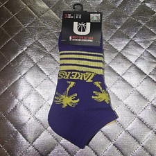 NBA Unk Los Angeles Lakers Men's Low Cut Socks 3 Pairs 6-12 Size