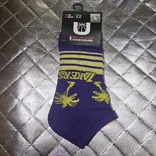 NBA Unk Los Angeles Lakers Men's Low Cut Socks 3 Pairs 6-12 Size 