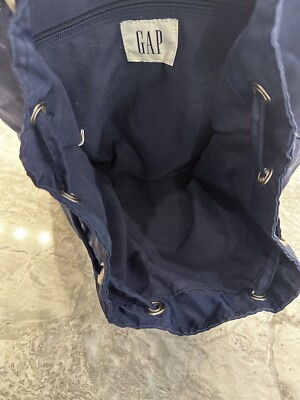 Vintage Gap Nylon Backpack light weight buckles 90's Navy