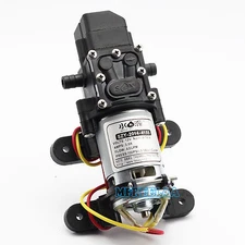80PSI DC12V 4L/Min Solid Electric Diaphragm Water Pump Self Priming for RV Boat