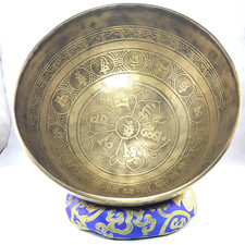 12 inches Diameter large Master Healing Himalayan singing bowl-Tibetan yoga bowl