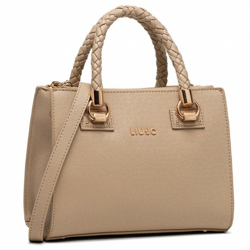 BORSA LIU JO BAULETTO PICCOLO AA1173 MANHATTAN SATCHEL BAG S BEIGE  CAPPUCCINO | eBay