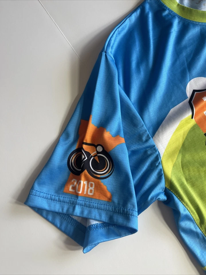 Camiseta masculina de ciclismo L Minnesota Tour de Tonka 2018 XIII 13 anos bicicleta traseira - Imagem 2 de 4