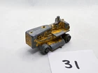MOKO LESNEY MATCHBOX 8B CATERPILLAR TRACTOR DIECAST MODEL YELLOW 1957 PLAY WORN