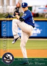 2015 Southern League Top Prospects #28 Tyler Wagner Las Vegas Nevada NV Card