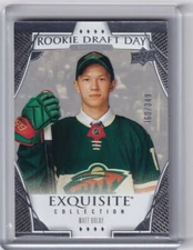 Matt Boldy 2022-23 Upper Deck Exquisite Collection Rookie Draft Day /349 RDD-MB