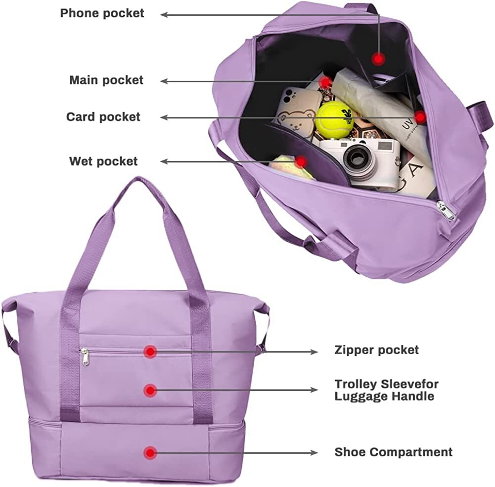 Underseat Cabin Carry On Flight Travel Hand Luggage Bag Hand Shoulder Duffle Bag