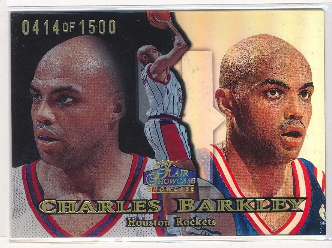 1998-1999 Flair Showcase Row 1 /1500 Charles Barkley #26 HOF Houston Rockets NBA
