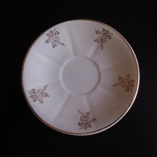 3 soucoupes faïence opaque vintage art nouveau DIGOIN Sarreguemines France N6943