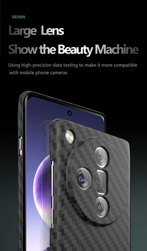 Luxury Carbon fiber Texture PC Hard Back Case For Oppo Find X7 Ultra / X6 Pro - Picture 14 of 22