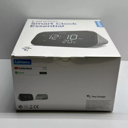 Lenovo Smart Clock Essential With Google Assistant | Hemp Grey -Wifi Connecting - Picture 11 of 12