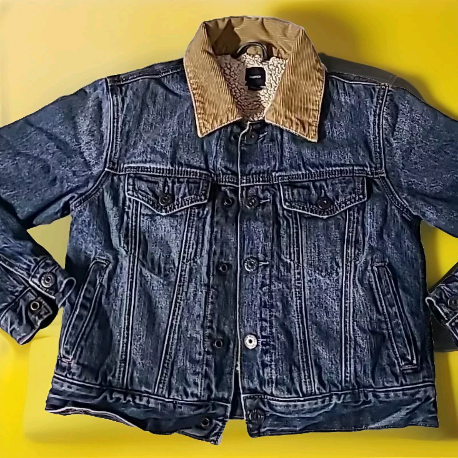 Kids Jean Jacket Demin Sherpa Lined Blue/ Indigo for Boys