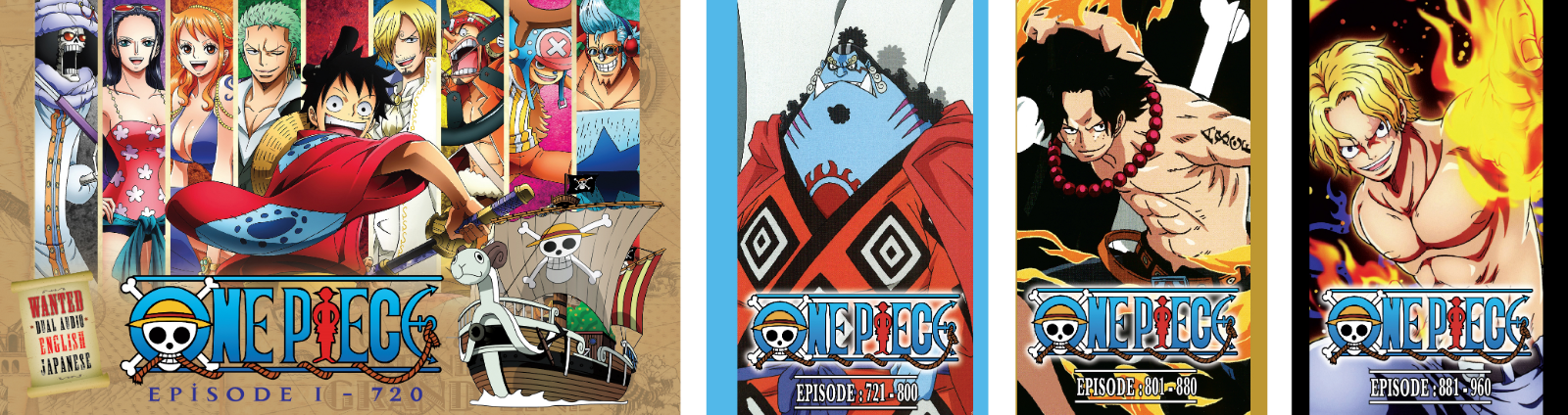 One Piece Eps 801-880. Dual audio. English Dub. English & Chinese  Subtitles.