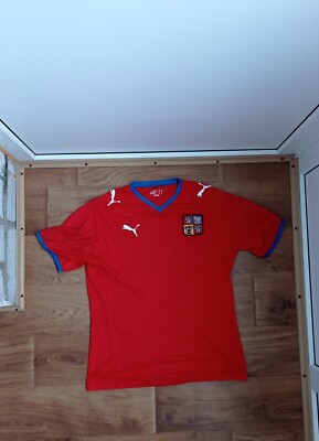 CZECH REPUBLIC HOME FOOTBALL SHIRT WORLD CUP 2008-2009  JERSEY PUMA Size M