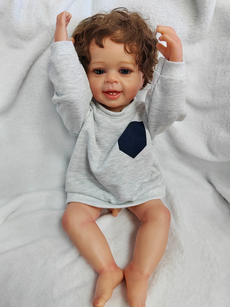 22'' Reborn Baby Boy Doll Lifelike Newborn Full Body Vinyl Toddler