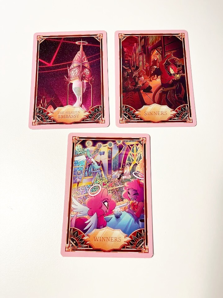 Hazbin Hotel Pink Foil Holo Card Lot 2nd Edition Heaven Embassy