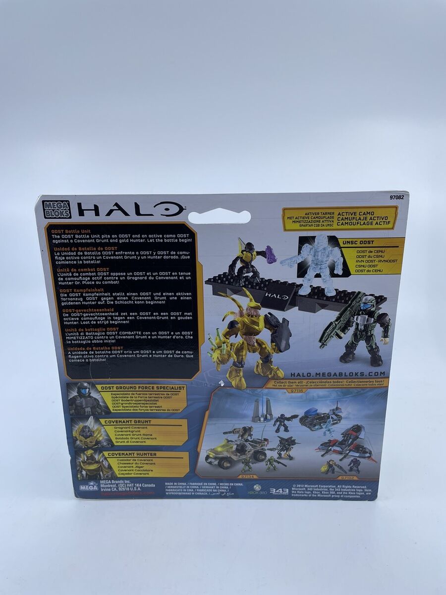 Mega Bloks Halo 97082 ODST Battle Unit Building Set Active Camo 4 figs 2013  X1